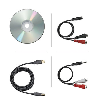 Audio-Technica AT-LP60-USB-Plata cables